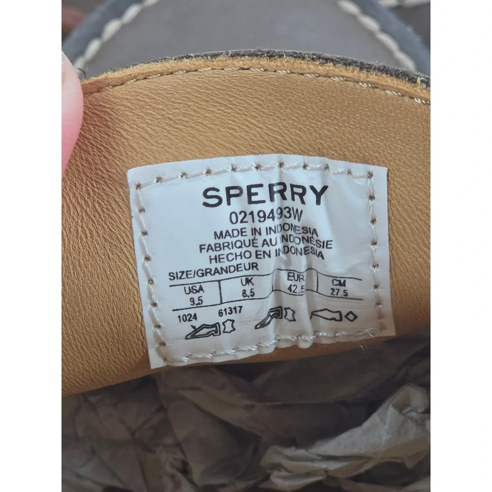 Sperry Gold Cup Authentic Original Brown Leather Boat Shoes Mens Size 9.5 Preppy